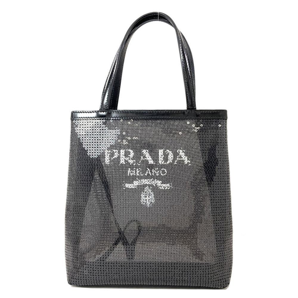 Prada sequin mesh handbag, sequined, women's, PRADA